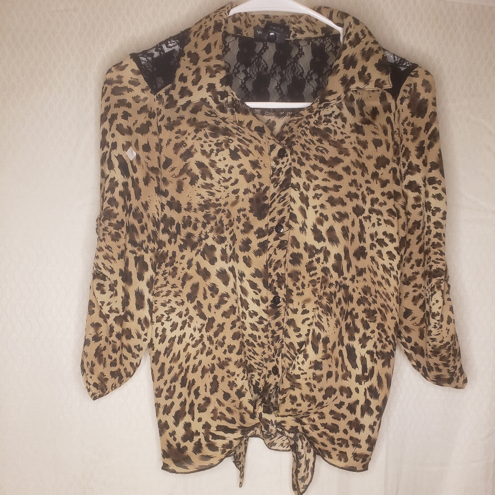 Cheetah print long sleeve